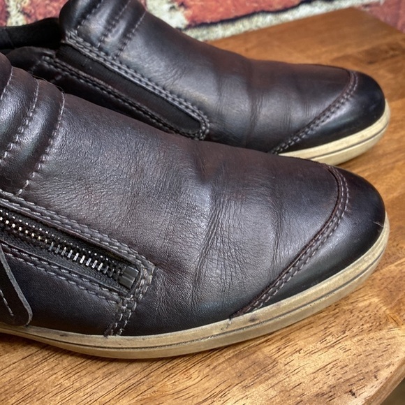 Ecco Alona slip on leather faded aged sneaker size EU 37 - Picture 5 of 13